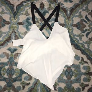 WHITE TANK BLOUSE